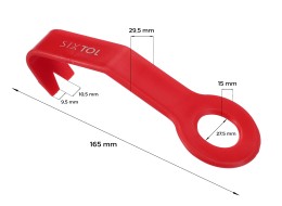 Demontážna páka s očkom na čalúnenie a interiér MECHANIC TRIM ONE 2