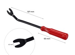 Zahnutá krátka vidlička na demontáž čalúnenia a interiéru MECHANIC TRIM ONE 13