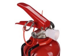 Práškový hasiaci prístroj FIRE STOP 1 kg, ABC, celokovový, vrátane kovového držiaka