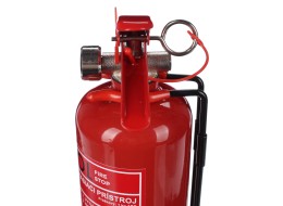 Práškový hasiaci prístroj FIRE STOP 1 kg, ABC, celokovový, vrátane kovového držiaka