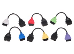Kompletná sada OBD-II redukcií FiatECUScan pre osobné autá MECHANIC CABLE SET 3, 6 ks