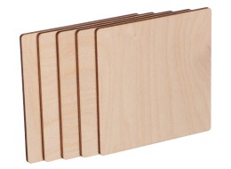 Drevené doštičky CREATIVE WOOD SET 5, 10 x 10 cm