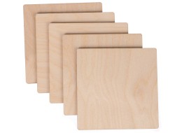 Drevené doštičky CREATIVE WOOD SET 5, 10 x 10 cm