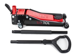 Pojazdný hydraulický zdvihák heavy-duty 3T nízkoprofilový, s pedálom SX JACK PEDAL 3T BLACK