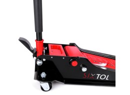 Pojazdný hydraulický zdvihák heavy-duty 4T nízkoprofilový, s pedálom SX JACK PEDAL 4T BLACK