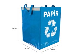 Tašky na triedený odpad SORT EASY 3 BASIC, 30x30x40 cm, 3 x 36 l, 3 ks