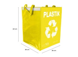 Tašky na triedený odpad SORT EASY 3 BASIC DE, 30x30x40 cm, 3 x 36 l, 3 ks