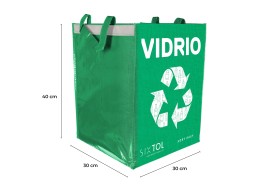 Tašky na triedený odpad SORT EASY 3 BASIC ES, 30x30x40 cm, 3 x 36 l, 3 ks