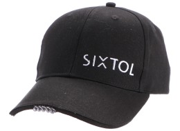 Šiltovka s LED svetlom B-CAP 25 lm, nabíjateľná, USB, univerzálna veľkosť, čierna
