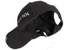 Šiltovka s LED svetlom B-CAP 25 lm, nabíjateľná, USB, univerzálna veľkosť, čierna