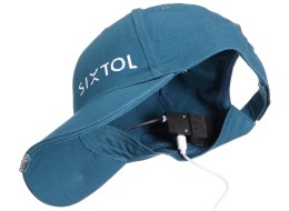 Šiltovka s LED svetlom B-CAP 25 lm, nabíjateľná, USB, univerzálna veľkosť, modrá