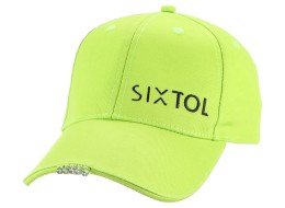Kšiltovka s LED svetlom B-CAP 25 lm, nabíjateľná, USB, uni veľkosť, fluorescenčná zelená