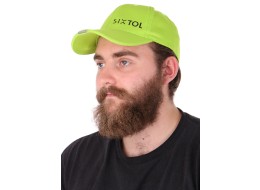Kšiltovka s LED svetlom B-CAP 25 lm, nabíjateľná, USB, uni veľkosť, fluorescenčná zelená