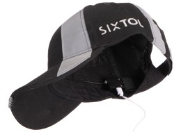 Reflexná kšiltovka s LED svetlom B-CAP SAFETY 25 lm, nabíjateľná, USB, uni veľkosť, čierna