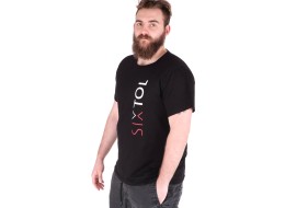 Tričko pánske T-SHIRT, čierna, veľkosť XL, 100% bavlna