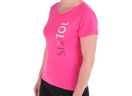 Dámske tričko T-SHIRT, ružová, veľkosť S, 100% bavlna
