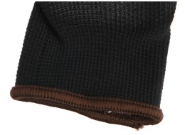 Pracovné rukavice z polyesteru polomáčané v PU GLOVE PE-PU 9, čierne, veľ. 9, 6 párov