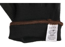 Pracovné rukavice z polyesteru polonamočené v polyuretáne GLOVE PE-PU 9, čierne, veľkosť 9