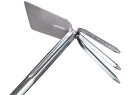 Záhradná motyčka s kypričom, dĺžka 290 mm, ergonomická rukoväť