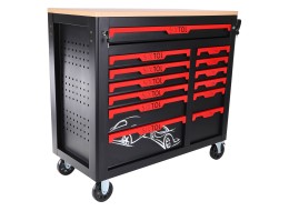 Dielenský vozík s náradím MECHANIC TROLLEY TITAN 1559, 13 zásuviek, 1559 ks náradia