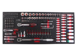 Dielenský vozík s náradím MECHANIC TROLLEY TITAN 1559, 13 zásuviek, 1559 ks náradia