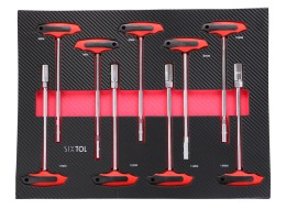Dielenský vozík s náradím MECHANIC TROLLEY TITAN 1559, 13 zásuviek, 1559 ks náradia