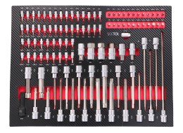 Dielenský vozík s náradím MECHANIC TROLLEY TITAN 1559, 13 zásuviek, 1559 ks náradia