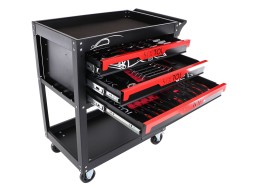 Dielenský vozík s náradím MECHANIC TROLLEY JASON 80, 3 zásuvky, 1 polica, 80 ks náradia
