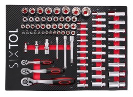 Dielenský vozík na náradie MECHANIC TROLLEY KEVIN RED 182, 7 zásuviek, 182 ks náradia