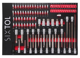 Dielenský vozík na náradie MECHANIC TROLLEY KEVIN RED 182, 7 zásuviek, 182 ks náradia