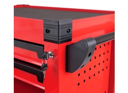Dielenský vozík na náradie MECHANIC TROLLEY KEVIN RED 195, 7 zásuviek, 195 ks náradia