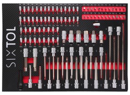Dielenský vozík na náradie MECHANIC TROLLEY KEVIN RED 274, 7 zásuviek, 274 ks náradia