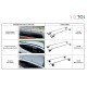 Hliníkový priečny nosník so zámkom ROOF RACK IN 1, 120 cm, nosnosť 90 kg