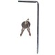 Priečny nosník so zámkom hliníkový ROOF RACK 120 cm, nosnosť 90 kg