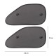 Slnečná clona s prísavkou na bočné okno auta CAR SUNSHADE SET 9, 65 x 38 cm, 2 ks