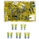 Sada nožových automobilových poistiek MECHANIC FUSE SET 20A, 100 ks