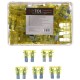 Sada nožových automobilových poistiek MECHANIC FUSE SET 20A, 100 ks