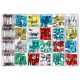 Sada nožových a sklenených automobilových poistiek MECHANIC FUSE SET 215