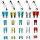 Sada nožových a sklenených automobilových poistiek MECHANIC FUSE SET 215