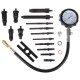 Sada na testovanie kompresie naftových motorov MECHANIC ENGINE TESTER 19, 0-70 bar, 19 ks