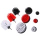 Sada kartáčov na vŕtačku pre čistenie auta CAR DETAILING DRILL BRUSH 9, 9 ks