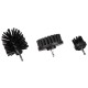 Sada kefiek na vŕtačku na čistenie auta CAR DETAILING DRILL BRUSH 3 HARD, 3 ks