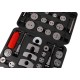 Stláčač brzdových piestov MECHANIC BRAKE SET BLACK 35, sada 35 ks
