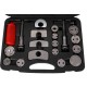 Stláčač brzdových piestov MECHANIC BRAKE SET BLACK 35, sada 35 ks