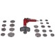 Pneumatický stláčač brzdových piestov MECHANIC BRAKE SET PNEU 23, sada 23 ks