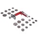 Pneumatický stláčač brzdových piestov MECHANIC BRAKE SET PNEU 23, sada 23 ks