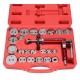 Pneumatický stláčač brzdových piestov MECHANIC BRAKE SET PNEU 23, sada 23 ks