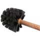 Guľatý kartáč na čistenie rámu bicykla alebo motorky CAR DETAILING WOOD BRUSH 1