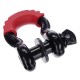 Offroadový tŕmen s gumeným chráničom CAR SHACKLE 1, nosnosť 4,75 t