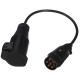 Káblová redukcia zásuvky ťažného zariadenia TRAILER CABLE 1, 7-13pin, 50 cm